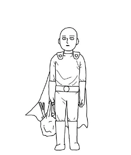 one为一拳超人电影画海报,画风独特,满满的"埼玉"味道