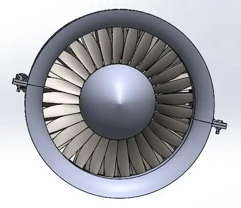 轴流压气机solidworks模型