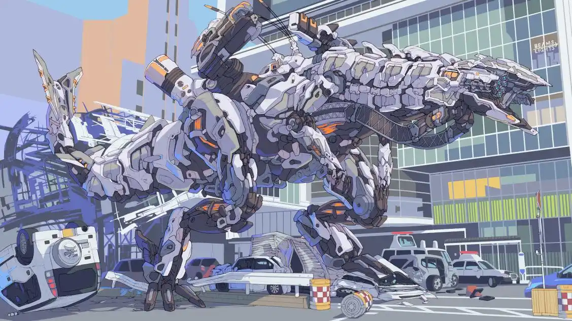 一组相当帅气的机甲机械插画作品欣赏!机甲绘制水平让人佩服!