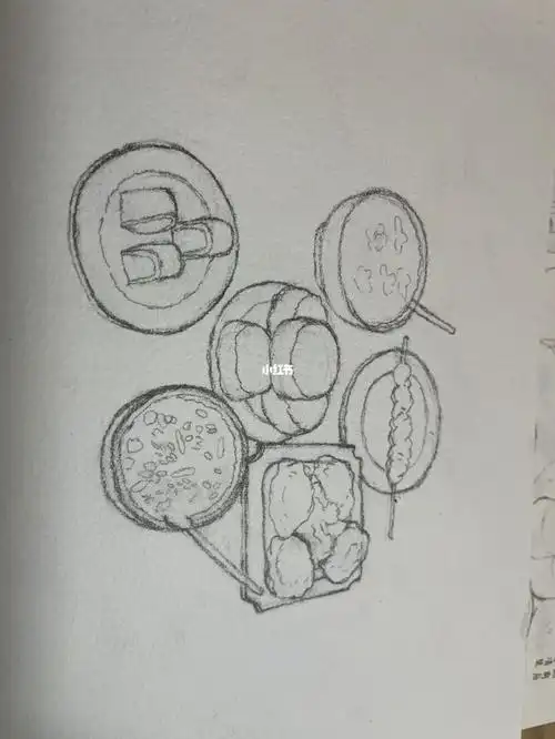 临摹胡同里的北京小吃