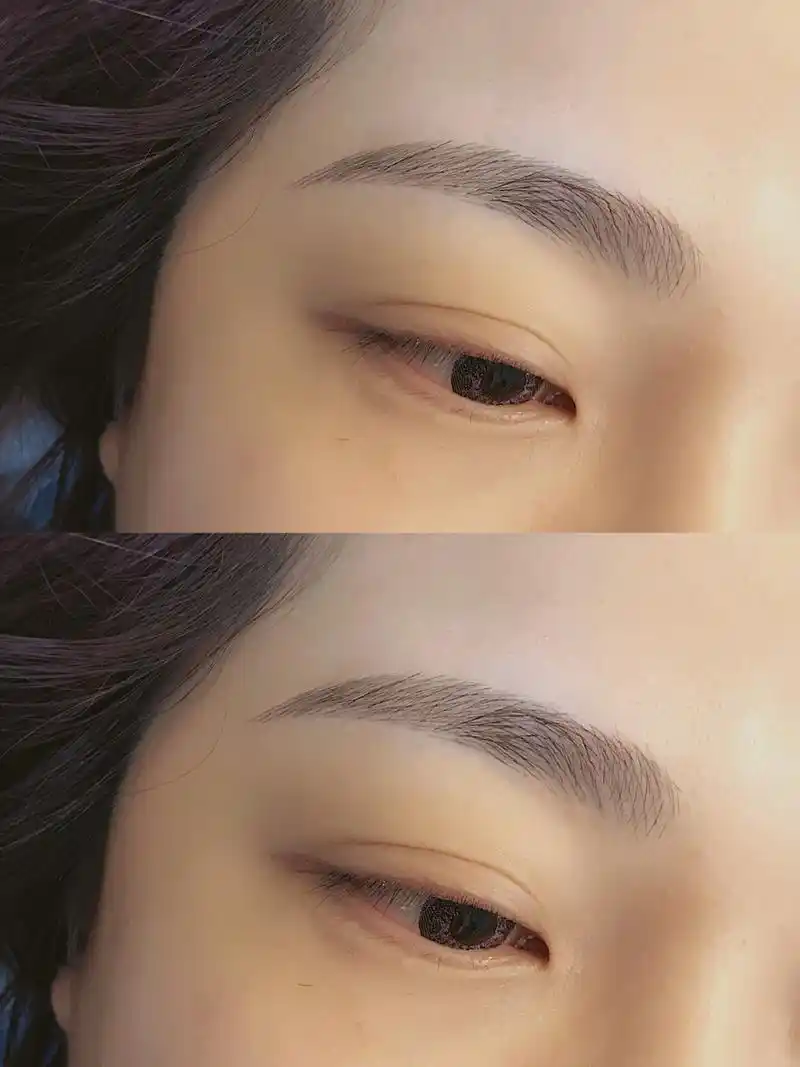 半永久眉形篇——仙女流星眉效果 眉形设计是半永久纹绣中至关重要的