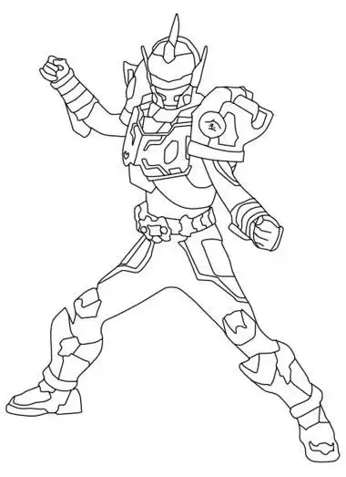 超简单铠甲勇士简笔画