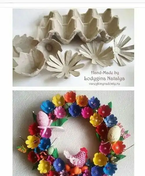 变废为宝diy用鸡蛋托做儿童手工课作业环保手工附教程