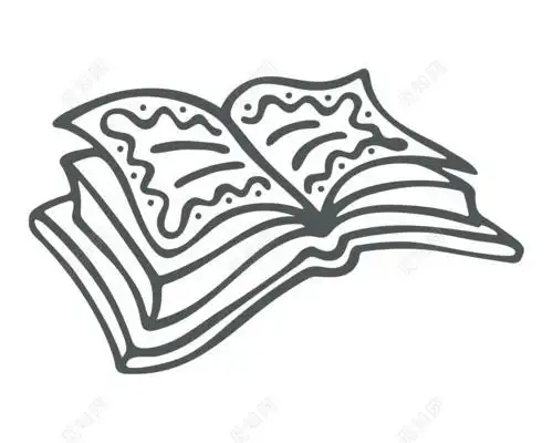 怎么画书的封面简笔画素材