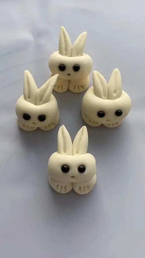 面食分享#可爱的小白兔馒头