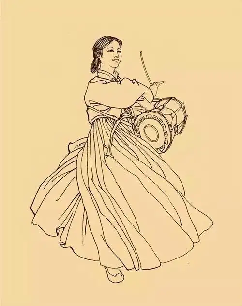 56个民族白描人物画,栩栩如生︱艺术名画