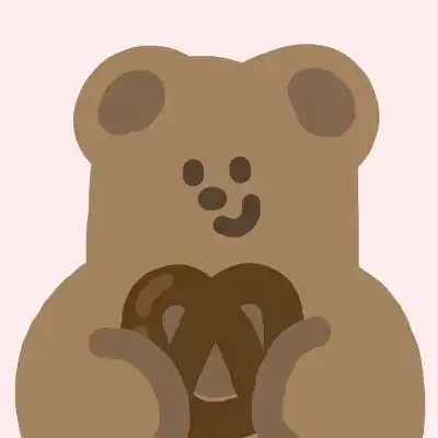 可爱的小棕色熊的头像呆萌可爱最近微信流行小熊头像图片