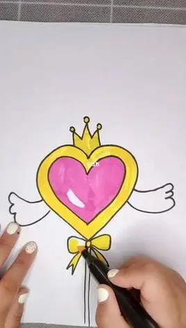 仙女棒卡通简笔画