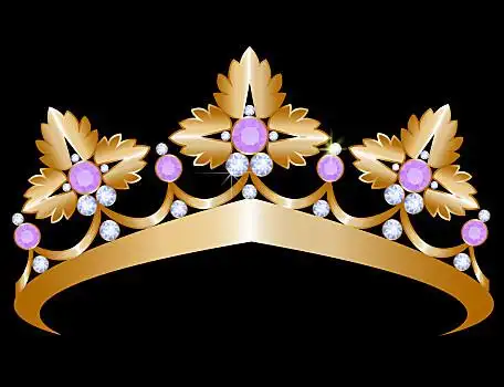 王冠,黄金,紫水晶,黑色背景,背景