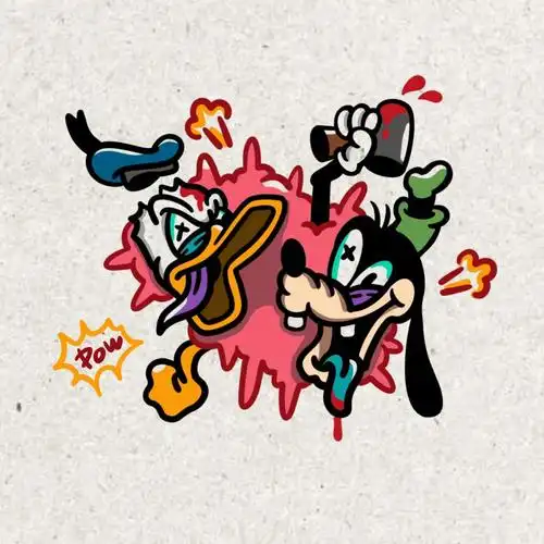 tattoo  #oldschool纹身  #清远纹身  #唐老鸭  #高飞  #迪士尼