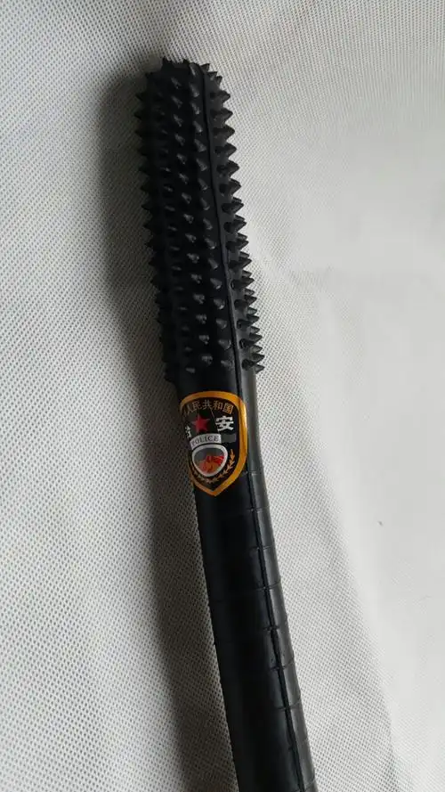 保安物管治安防卫橡胶棒防身护卫便携带直棒黑色橡胶弹性好