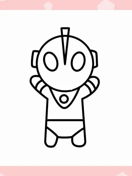 奥特曼来啦这样画奥特曼是不是很简单呢简笔画画画