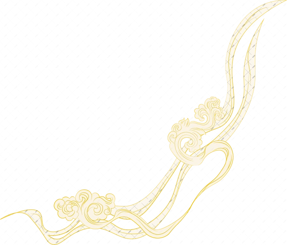 飘逸的手绘云纹高级国潮纹样png免抠