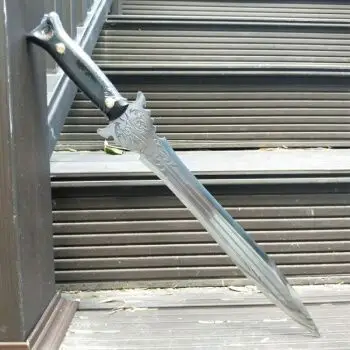 长款刀剑未开刃 高锰钢短剑 户外一体车载防身镇宅冷兵器 独裁者