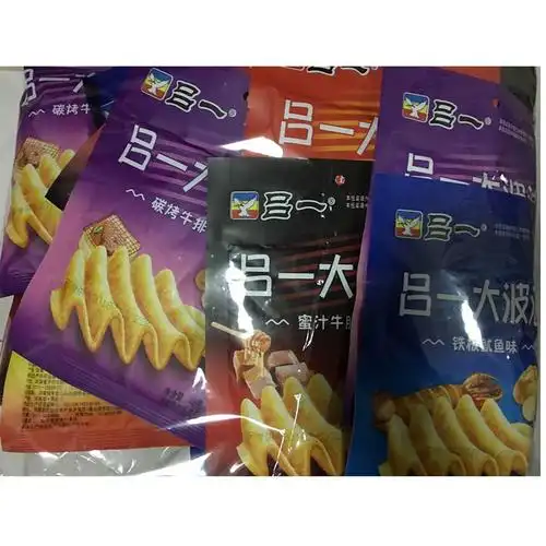 吕一大波浪味道混搭咔嚓脆童年怀旧零食薯片膨化超市畅销热卖爆款