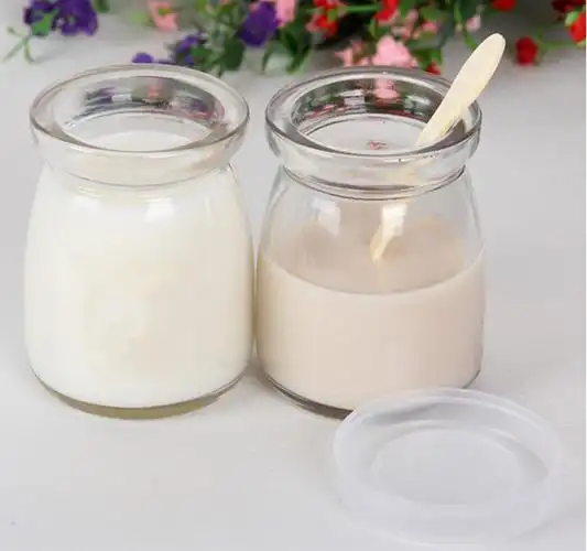 厂家批发100ml小布丁瓶 布丁杯 无铅耐高温酸奶瓶 玻.