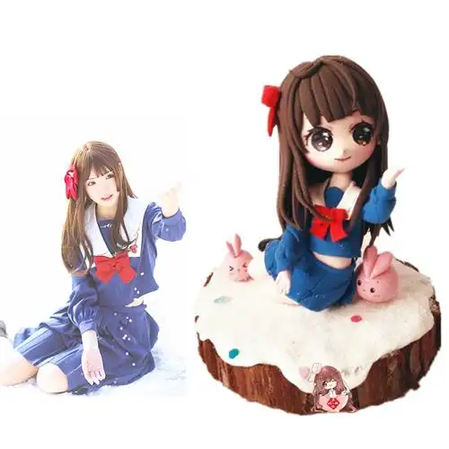 人偶软陶照片手办泥人diy粘土公仔真人卡通潮玩盲盒