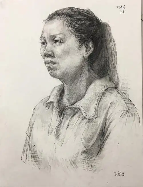 央美团素描胸像日常作业