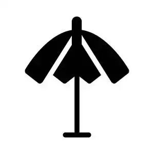 雨伞图标矢量图照片