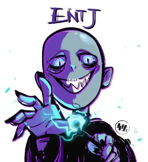 "#我是原创插画师   #哈利波特  #伏地魔   #mbti  #entj   #头像