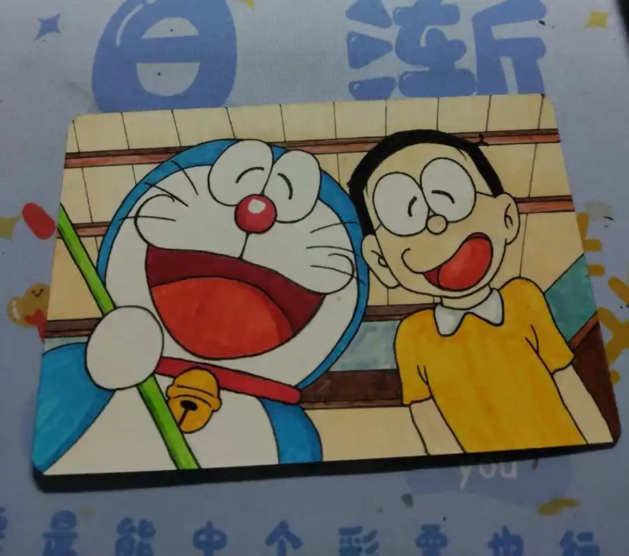 简笔画【哆啦a梦和大雄】