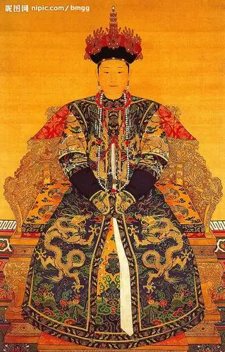 清朝孝惠章皇后朝服像图片
