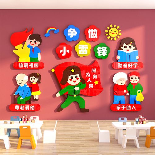幼儿园红色经典爱国主义教育环创教室文化主题墙环创环境布置材料