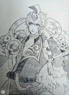 王者荣耀嬴政白网王子简笔画