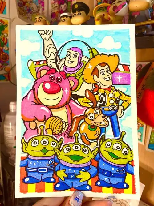 玩具总动员手绘插画附步骤图