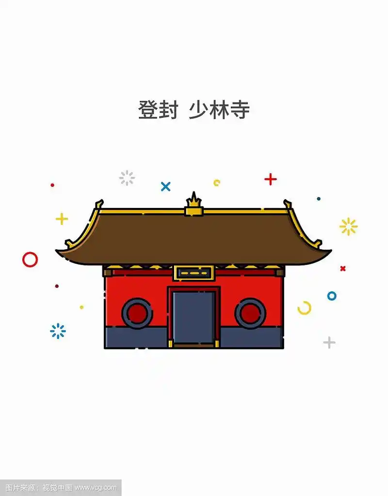 mbe插画建筑河南登封少林寺