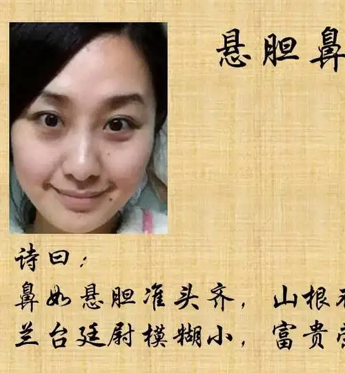 凌师:不是,悬胆鼻,分两种,一种是秀气的悬胆鼻,一种是猪胆吊管鼻,麻衣