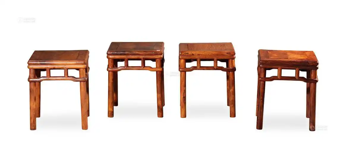 0352黄花梨方凳四只