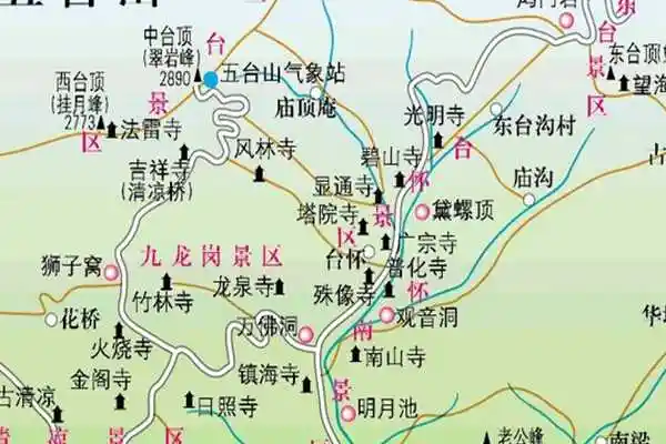 五台山旅游攻略五台山旅游地图