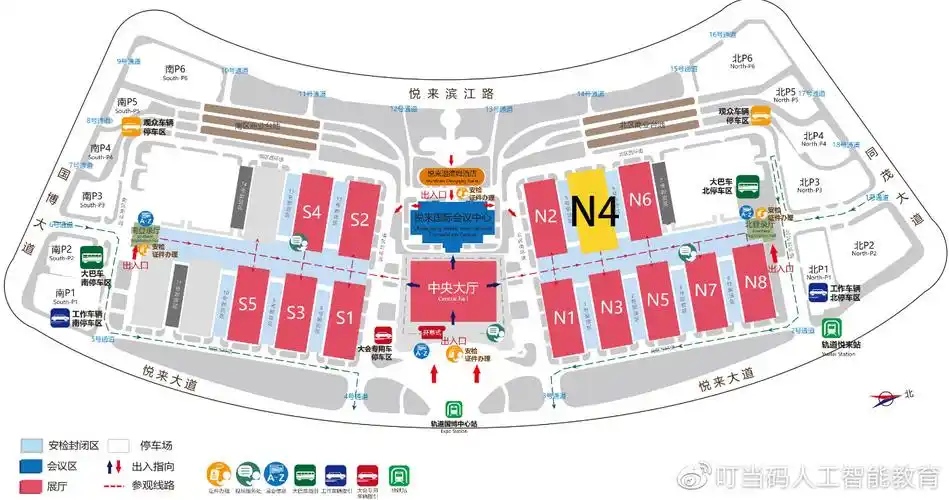 展厅分布示意图