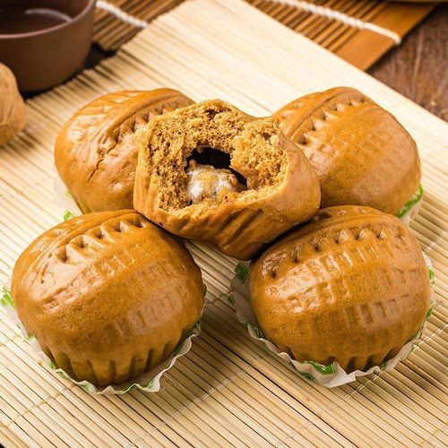 安井核桃包10个广式点心营养早餐速冻包子馒头半成品小吃早茶面点