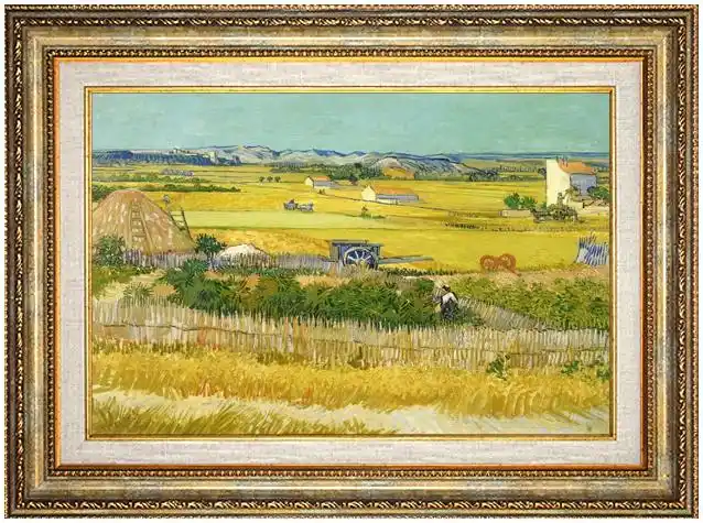 若素 简欧油画梵高丰收系列