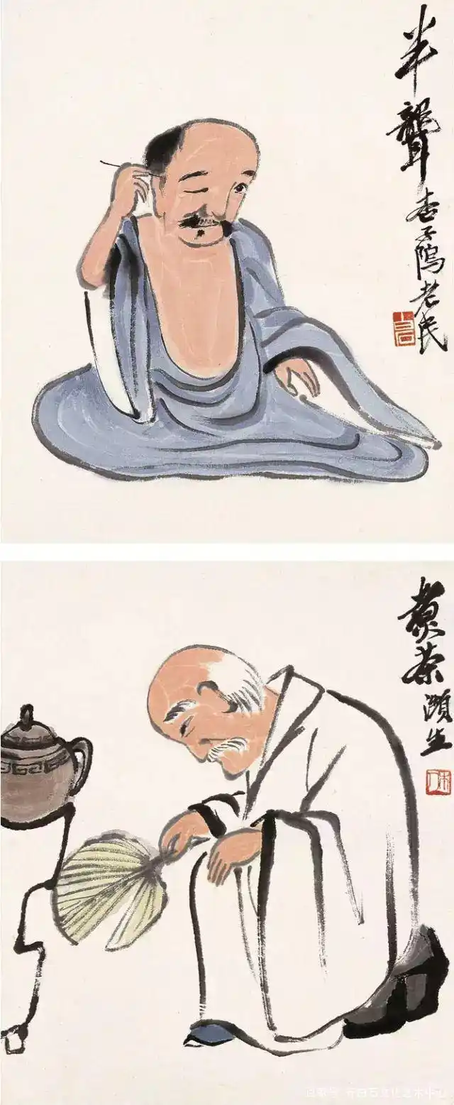 如何鉴定齐白石的人物画,齐白石传人汤发周说,要看其笔墨造型