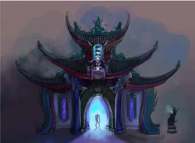 他正在观看瞻仰之时,从朱红色的大门里走出一位青衣使者,将淡痴从门角