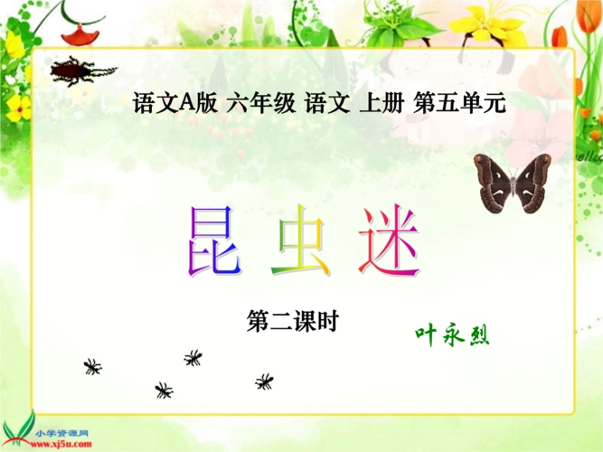 《语文a版六年级语文上册 :课件 昆虫迷 1 第二课时.ppt》