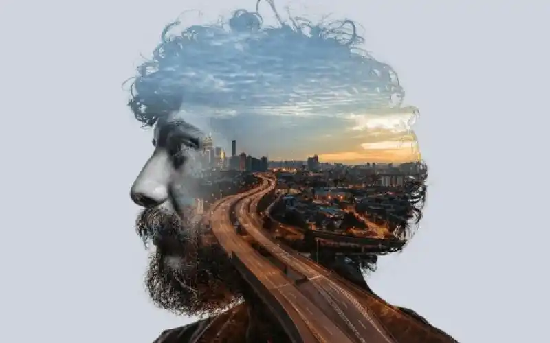 ps教程蒙版制作合成案例双重曝光