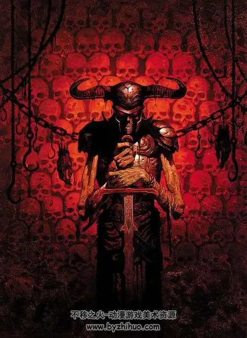 黑暗美学 暗黑诡异哥特系插画 www.byzhihuo.com - 不移之火资源网
