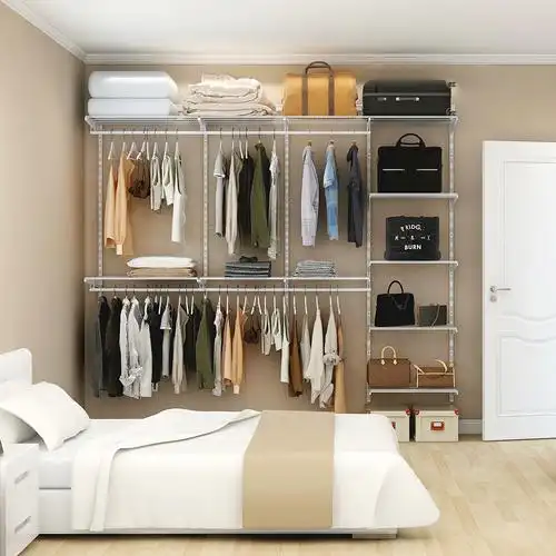 衣帽间定制衣柜2.6m户型开放式金属全屋定制整体衣帽间