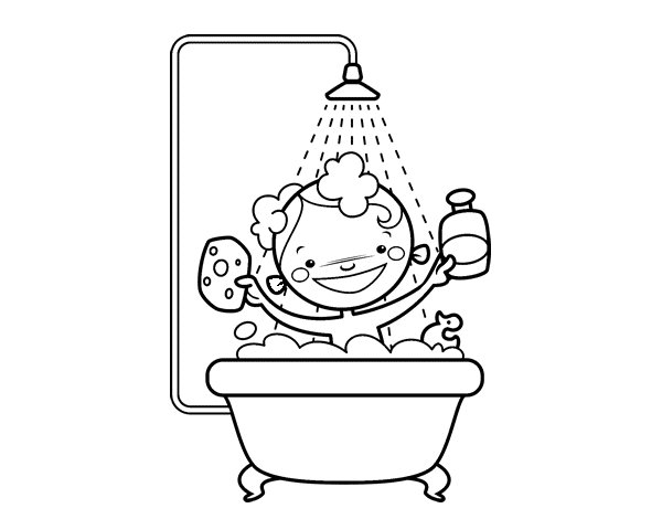 我爱洗澡简笔画爱洗澡的小男孩简笔画图片洗澡的宝宝简笔画视频教程