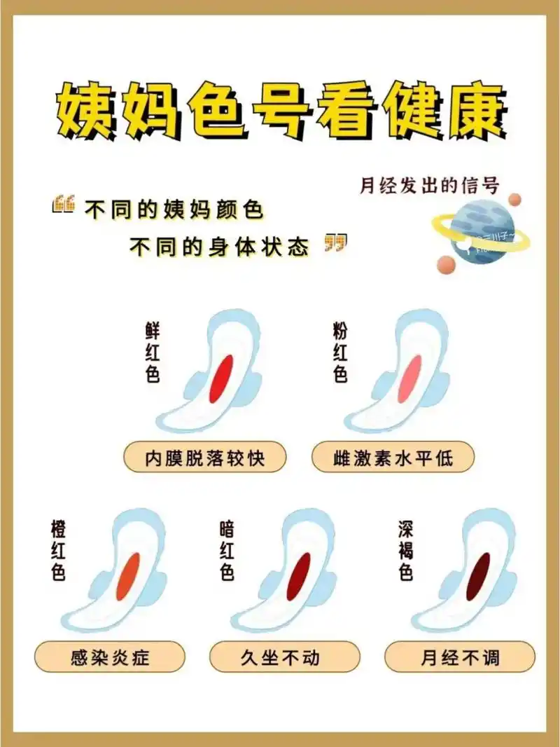 姨妈颜色98辨别健康75什么色才是正常的71 9999月经是女性