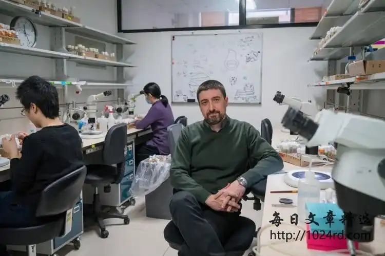 帕雷贾在他北京的实验室中华盛顿邮报图