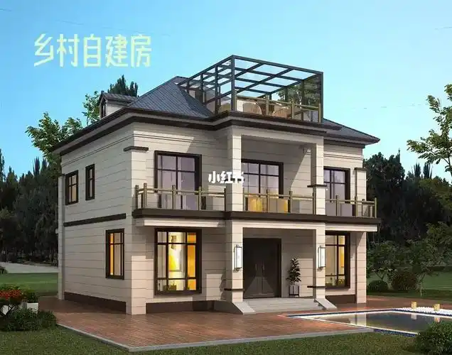 自建房两层半新中式