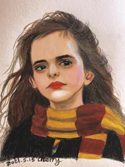 彩铅系列～哈利波特——赫敏哪个版本的更像一点点?