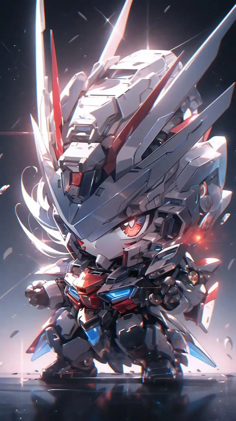 q版高达.#高达 #机甲风 #ai绘画 - 抖音