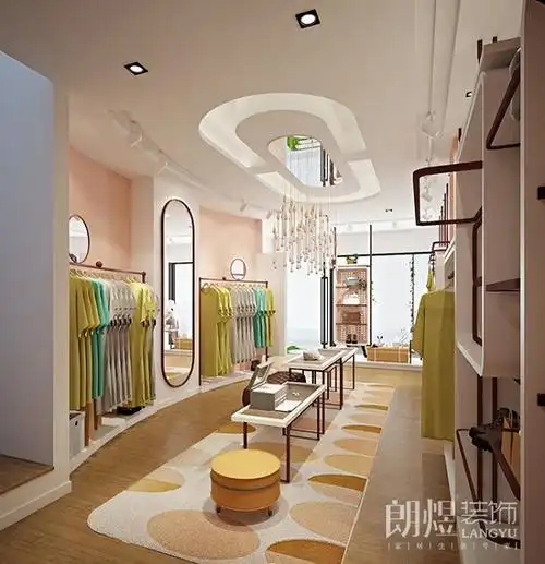 服装店内室内装修设计效果图