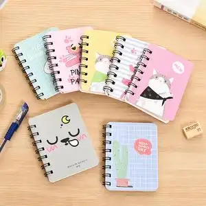 迷你笔记本线圈本大学生用日记本韩国简约小清新记事本子文具用品